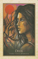 Carte Deuil — Oracle de Gaïa de Toni Carmine Salerno