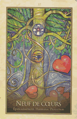 Carte Neuf de Cœurs — Oracle de Gaïa