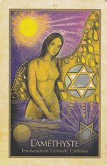 Carte L'Améthyste — Oracle de Gaïa de Toni Carmine Salerno